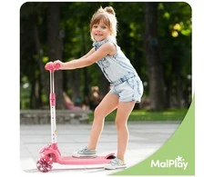 Malplay Triratis balansinis paspirtukas Kačiukas su LED ratais