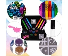 Malplay Tatuiruočių ir plaukų dažymo rinkinys „2in1 Beads“