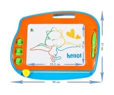 Malplay Vaikiška magnetinė piešimo lenta 2in 1