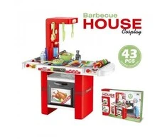 Malplay Vaikiška žaislinė virtuvėlė Barbecue House, 43 vnt