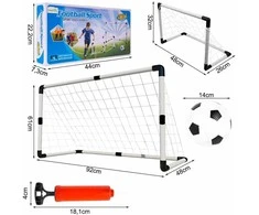 Malplay Vaikiškas futbolo vartų komplektas 2in 1