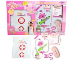 Malplay Rožinė Žaislinis gydytojo rinkinys su garsais ir švieselėmis doctor Rožinė