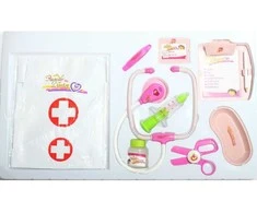 Malplay Rožinė Žaislinis gydytojo rinkinys su garsais ir švieselėmis doctor Rožinė