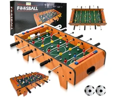 Malplay Vaikiškas medinis stalo futbolo žaidimas