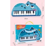 Malplay Vaikiškas pianinas Begemotukas, 22 klavišai