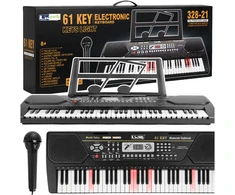 Malplay Vaikiškas pianinas su mikrofonu, 61 klavišas