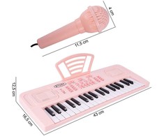 Malplay Vaikiškas pianinas su mikrofonu, 37 klavišai