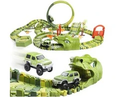 Malplay Žaislinė Mega automobilių trasa Dinozaurų parkas, 324 el.