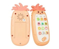 Malplay Žaislinis interaktyvus muzikinis telefonas Ananasas
