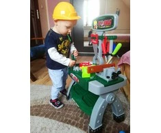 Malplay Žaislinis meistro įrankių rinkinys su darbastaliu
