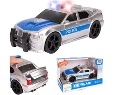 Malplay Žaislinis Policijos automobilis su šviesa, garsu ir atidaroma bagažine