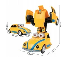 Malplay Žaislinis "Beetle" automobilis virstantis robotu