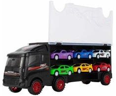 Malplay Žaislinis sunkvežimis su 6 automobiliais