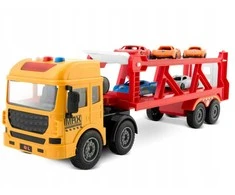 Malplay Žaislinis sunkvežimis vilkikas su 5 automobiliais, šviesa ir garsu
