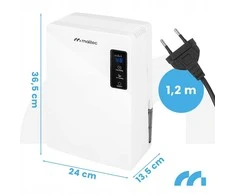 Maltec oro sausintuvas - drėgmės sugėriklis DH-2200 Baltas 2.2L 90W