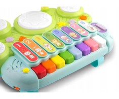 Muzikiniai žaisliniai cimbolai, ksilofonas ir būgnai RK-751 Ricokids