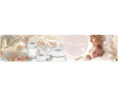 PP pieno buteliukų rinkinys 2 vienetai Nukido 0+, 180 ml