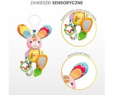 Sensillo Pakabinamas žaisliukas kūdikiams Spalvingas kiškutis