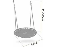 Neo-Sport SPORT Vaikiškos swingo sūpynės, Gandro lizdas, 120 cm