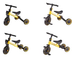 Trike Fix Mini krosinis triratukas 3in1 su pedalais geltonas
