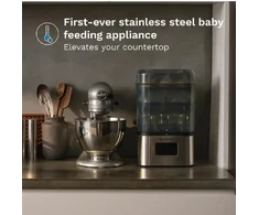 Baby Brezza ABY BREZZA itin greitas 10 MIN. sterilizatorius-džiovintuvas SUPERQUICK, nerūdijančio plieno