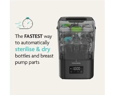 Baby Brezza itin greitas 10 MIN. sterilizatorius-džiovintuvas SUPERQUICK, balck