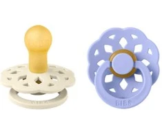 BIBS Boheme čiulptukų rinkinys 1 dydis (0 - 6 mėn.) Ivory / Hush