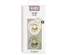 BIBS čiulptukų rinkinys 1 dydis (0 - 6 mėn.) Anatomical Ivory / Sage