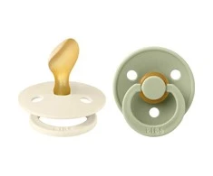 BIBS čiulptukų rinkinys 1 dydis (0 - 6 mėn.) Anatomical Ivory / Sage