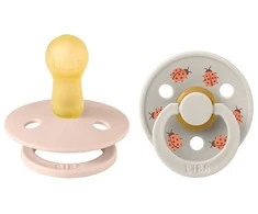 BIBS čiulptukų rinkinys 2 dydis (6 - 18 mėn.) Ladybug Blush Mix