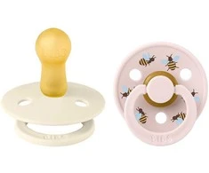 BIBS čiulptukų rinkinys 2 dydis (6 - 18 mėn.) Ladybug Bumblebee Ivory Mix