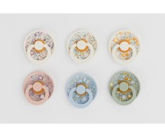BIBS čiulptukų rinkinys 2 dydis (6 - 18 mėn.) Liberty Eloise Blush Mix