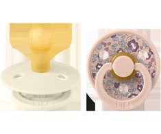 BIBS čiulptukų rinkinys 2 dydis (6 - 18 mėn.) Liberty Eloise Blush Mix