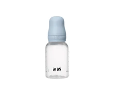 BIBS plastikinis buteliukas nuo dieglių 150 ml (Baby Mėlyna) pilnas komplektas