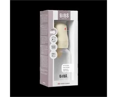 BIBS plastikinis buteliukas nuo dieglių 150 ml (Ivory) pilnas komplektas