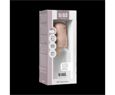 Nuk BIBS plastikinis buteliukas nuo dieglių 150 ml (Blush) pilnas komplektas