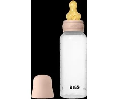 BIBS plastikinis buteliukas nuo dieglių 270 ml (Blush) pilnas komplektas