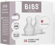 BIBS silikoniniai buteliuko žindukai, 2 vnt., Fast flow