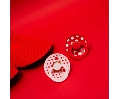 BIBS Studio Collection Polka Dots čiulptukų rinkinys 1 dydis (0 - 6 mėn.) Blossom / Candy Apple