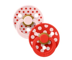 BIBS Studio Collection Polka Dots čiulptukų rinkinys 1 dydis (0 - 6 mėn.) Blossom / Candy Apple