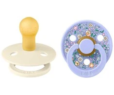 BIBS x Liberty Colour Round čiulptukų rinkinys 1 dydis (0 - 6 mėn.) Chloe Meadow Ivory Mix