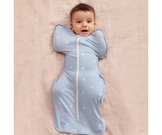Blue Love To Dream™ Swaddle Up™ bambukinės viskozės miegmaišis Boats Mist Mėlyna TOG 1.0, 1 etapas, S dydis