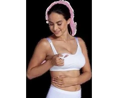 Carriwell besiūlė liemenėlė maitinančioms su įdėklais (balta) / Padded Nursing