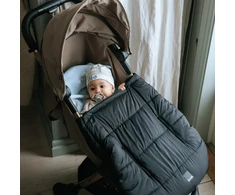 Elodie Details Cozy Cover 2in1 šiltas uždangalas nešioklei ir vežimėliui Juodas
