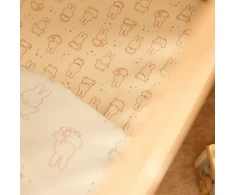 Jollein jersey paklodė su guma Miffy Moments - Light Terra