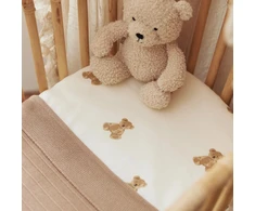 Jollein paklodė lopšiui / lovytei su guma Teddy Bear 60x120cm