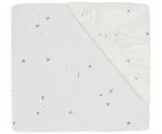 Jollein jersey paklodė su guma Twinkling Sea Žalias