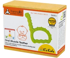Ks Kids Training2S K’s Kids Oral Muscle Teether kramtukas burnos raumenims lavinti, 0–3 m.