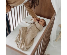 Meyco Baby apvalus kūdikio miegmaišis su rankovėmis Sweet Heart Sand/Soft Sand, TOG 1.