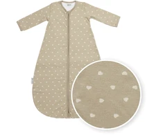Meyco Baby apvalus kūdikio miegmaišis su rankovėmis Sweet Heart Sand/Soft Sand, TOG 1.